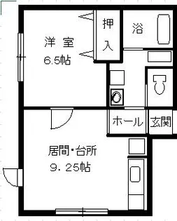 北海道札幌市西区発寒五条2丁目【アパート】の間取り
