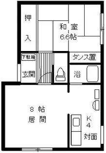 北海道札幌市西区発寒五条2丁目【アパート】の間取り