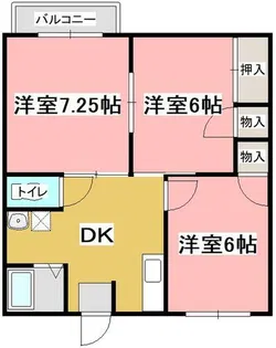 パレス星和【101号室】の間取り