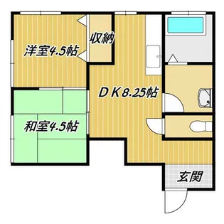 マーキュリーアパート【202号室】の間取り