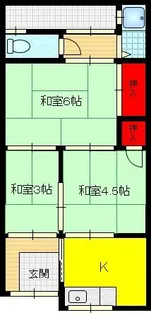 大阪府大東市灰塚2丁目【一戸建】の間取り