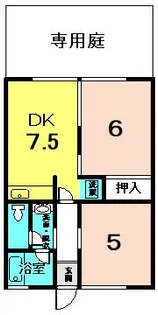ハイム秀芳【1階】の間取り