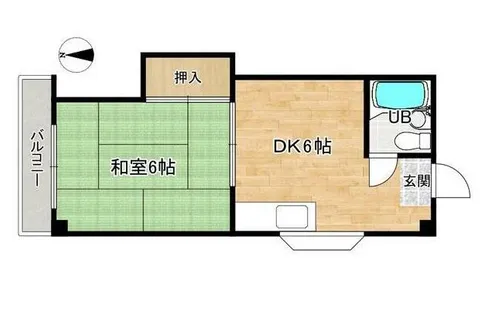 マンションプライム【4階】の間取り