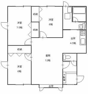 ヤマトハウスⅡ【202号室】の間取り