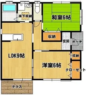 福岡県柳川市三橋町百町【一戸建】の間取り