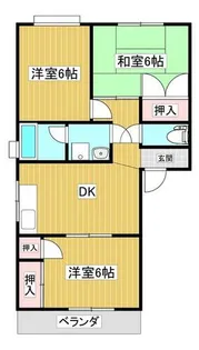 コーポ荒巻【402号室】の間取り
