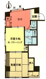 メゾン木村【402号室】の間取り