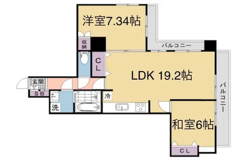 ジョイ御池【8階】の間取り