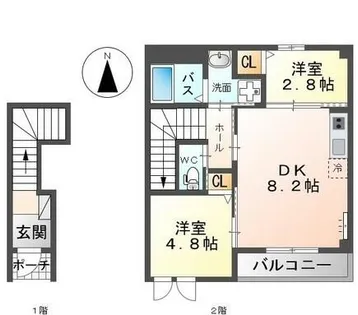 BSAP【202号室】の間取り