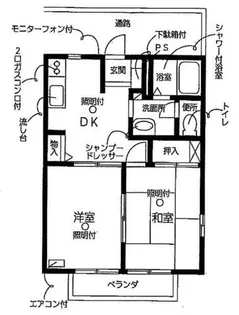 ユトリロ忠興2【105号室】の間取り
