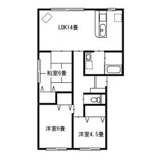 朝日ハートフルプレイス【301号室】の間取り