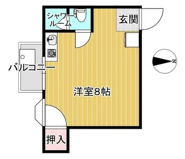 ホワイエ宮町【203号室】の間取り