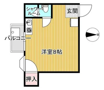 ホワイエ宮町【203号室】の間取り