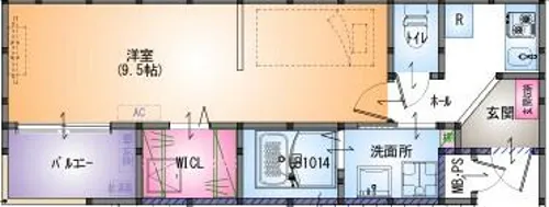 ダイショウハイツ明石【1階】の間取り