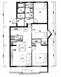 福岡県北九州市小倉北区霧ケ丘2丁目【マンション】の間取り