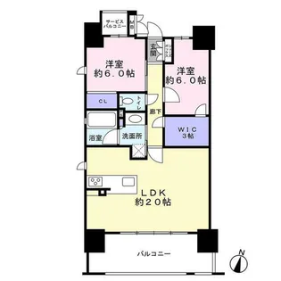 ジ・アーバネックス六甲道【14階】の間取り