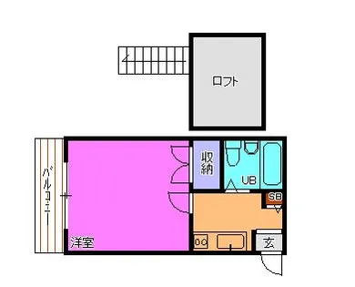 レオパレス加古川第10【1階】の間取り
