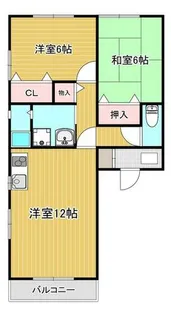 福岡県柳川市大和町豊原【アパート】の間取り