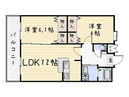 パークサイドハイツ【3階】の間取り