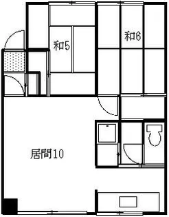 コーポスズキ【2F号室】の間取り