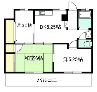 ニューコーポ津島A棟【502号室】の間取り