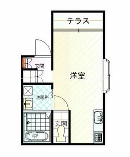 ハイツヤガミⅡ【101号室】の間取り