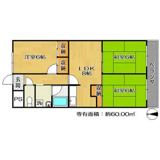 コーポみむろ【203号室】の間取り
