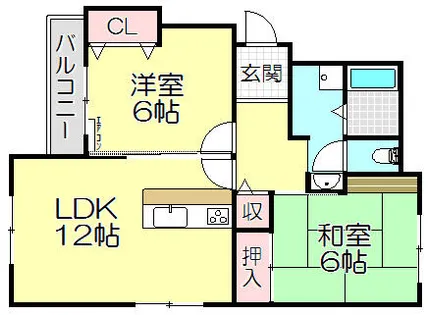 平和マンション【3階】の間取り