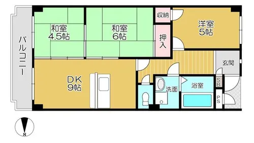 コーポ平野【3階】の間取り