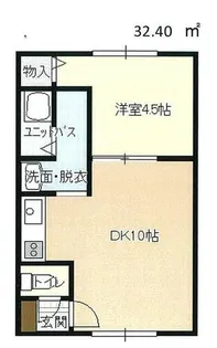 レジデンスあしや【1階】の間取り