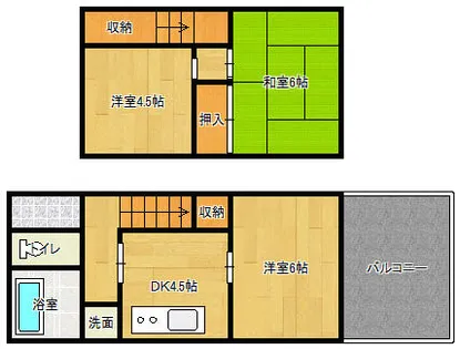 兵庫県伊丹市昆陽6丁目【テラスハウス】の外観