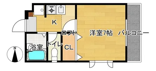 パークサイドフラッツ【3階】の間取り