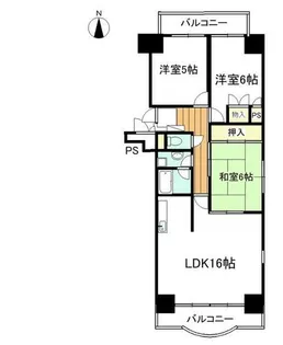 一光ハイツ大曽根【5階】の間取り