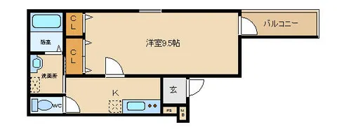フジパレス喜連瓜破Ⅱ番館【302号室】の間取り