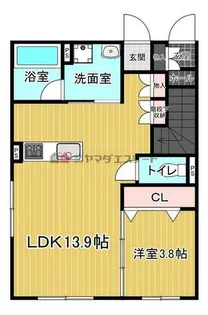 福岡県柳川市三橋町高畑【アパート】の間取り