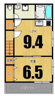 大阪府東大阪市小阪本町2丁目【タウンハウス】の間取り