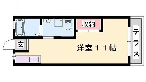 Sea Dream 姫路野里駅【1-A号室】の間取り