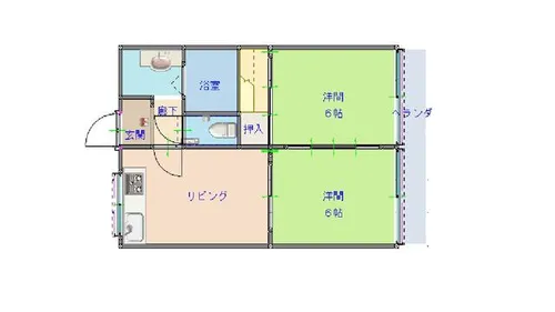 福岡県北九州市小倉南区下曽根2丁目【マンション】の間取り