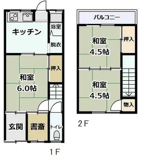兵庫県姫路市網干区垣内南町【アパート】の間取り