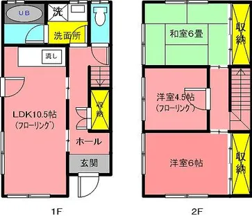京都府舞鶴市字浜【一戸建】の間取り