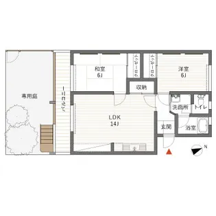 コーポ江戸屋敷【215号室】の間取り