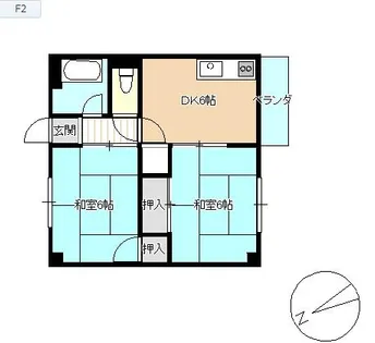 坪根ビル【4階】の間取り