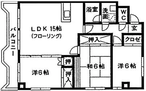 グレースマンション【303号室】の間取り