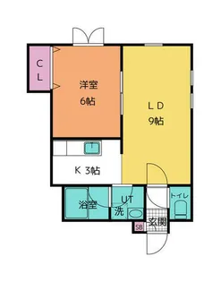 北海道岩見沢市かえで町4丁目【アパート】の間取り