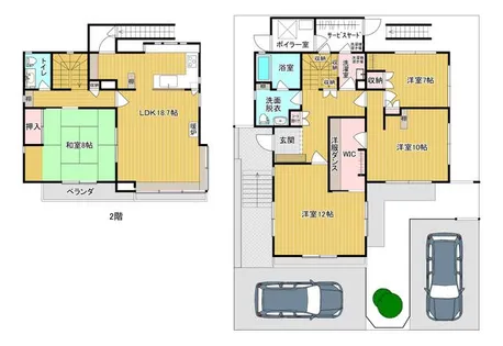 福岡県北九州市八幡東区松尾町【一戸建】の間取り