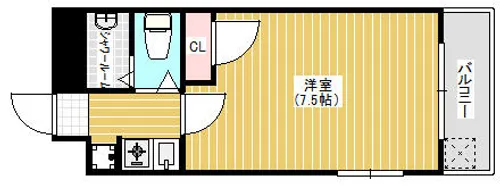 サンパレス21六甲Ⅱ【2階】の間取り