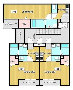 兵庫県明石市西明石南町1丁目【アパート】の間取り