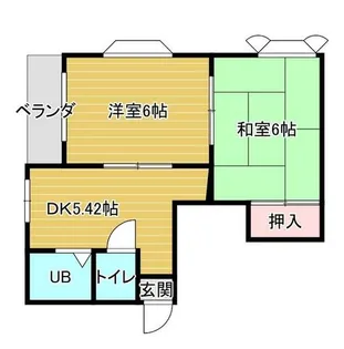 大阪府大阪市阿倍野区王子町1丁目【マンション】の間取り