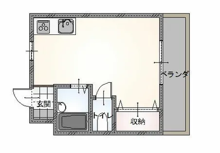 豊栄ハイツ【4階】の間取り