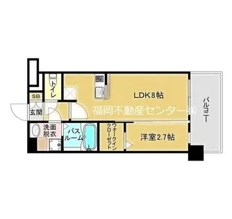 福岡県福岡市東区千早5丁目【マンション】の間取り